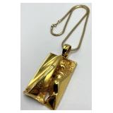 Harry Rosenfeld Pendant Necklace - 8.75 in Chain, 2.75 in x 2 in x 1 in Pendant