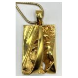 Harry Rosenfeld Pendant Necklace - 8.75 in Chain, 2.75 in x 2 in x 1 in Pendant