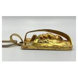 Harry Rosenfeld Pendant Necklace - 8.75 in Chain, 2.75 in x 2 in x 1 in Pendant