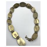 Bezel-Set Oval Cabochon Stone Necklace - 27in Length