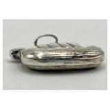 Sterling Silver Viking Ship Pendant 0.75 x 1 in