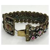 Michal Vegrin Rhinestone Bracelet 3.75 in L x 1.5 in W