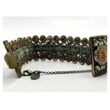 Michal Vegrin Rhinestone Bracelet 3.75 in L x 1.5 in W