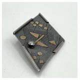 925 Sterling Silver Geometric Brooch Pin - 2.5 x 1.5 in