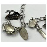 Sterling Silver Charm Bracelet 7 in - Colorado Cliff Dwellings Charm