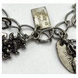 Sterling Silver Charm Bracelet 7 in - Colorado Cliff Dwellings Charm