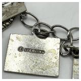 Sterling Silver Charm Bracelet 7 in - Colorado Cliff Dwellings Charm