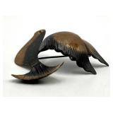 Francisco Rebajes Modernist Copper Bird Brooch - 2 in x 2.25 in x 0.5 in