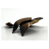 Francisco Rebajes Modernist Copper Bird Brooch - 2 in x 2.25 in x 0.5 in