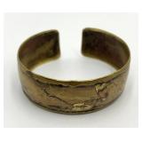 Copper Cuff Bracelet 2.25 x 2 x 0.85 in Open-Ended Patina