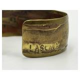 Copper Cuff Bracelet 2.25 x 2 x 0.85 in Open-Ended Patina