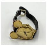 JAZ Disney Mickey Mouse Watch - 8 in Leather Band, 1.5 in x 1 in Face