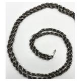 Etruscan Pocket Pendant Necklace - 33.5 in Chain, 7 x 2.5 in Pendant