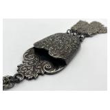 Etruscan Pocket Pendant Necklace - 33.5 in Chain, 7 x 2.5 in Pendant