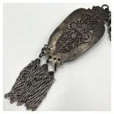 Etruscan Pocket Pendant Necklace - 33.5 in Chain, 7 x 2.5 in Pendant