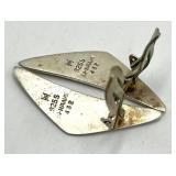 Sterling 925S Denmark Brooch Pin & Clip-On Earrings - 3-Piece Set