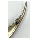835 Silver Turquoise Bird Brooch Pin - 3.25 In L x 2 In W x 0.5 In D