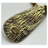 Judith Leiber Egyptian Revival Necklace - 13.5 in Chain, Pendant 1.75 x 0.75 in