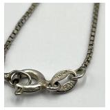 925 Sterling Silver Bear Pendant Necklace - 15.5 in Chain, Pendant 0.5 x 1 in