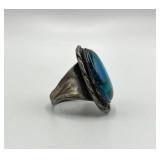 Sterling Triplet Opal Ring - Size 10
