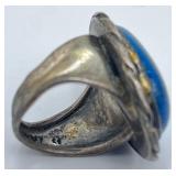 Sterling Triplet Opal Ring - Size 10