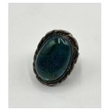 Sterling Triplet Opal Ring - Size 10