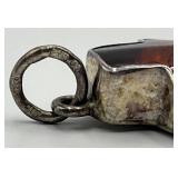 Baltic Amber Cross Pendant in Sterling Silver - 1.75 x 0.75 x 0.25 in