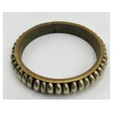 Vintage Beaded Bangle Bracelet - 3.25 inch Diameter, 0.5 inch Width