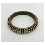Vintage Beaded Bangle Bracelet - 3.25 inch Diameter, 0.5 inch Width