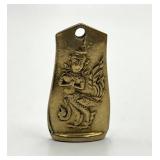 Jimmy Thailand Jewelry Pendant - 1.25 x 0.75 in - Gold Tone