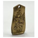 Jimmy Thailand Jewelry Pendant - 1.25 x 0.75 in - Gold Tone