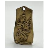 Jimmy Thailand Jewelry Pendant - 1.25 x 0.75 in - Gold Tone