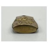 Jimmy Thailand Jewelry Pendant - 1.25 x 0.75 in - Gold Tone