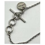 Lois Hill 925 Necklaces (2) with Charm Pendants - 9.5 in L, Charms 0.5-0.75 in D