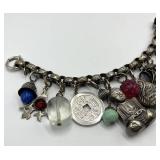 Napier Shangri-La Asian Charm Bracelet 8-Inch Length with Mixed Charms