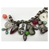 Napier Shangri-La Asian Charm Bracelet 8-Inch Length with Mixed Charms