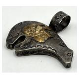 JH Sterling Bear Pendant - 1.5 x 1.75 in