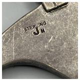 JH Sterling Bear Pendant - 1.5 x 1.75 in