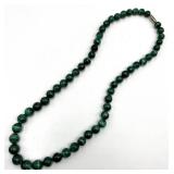 Malachite Bead Necklace - 9-Inch Length, 0.25-Inch Beads