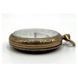 Illinois Springfield 17-Jewel Gold-Filled Pocket Watch - 2 in Dia