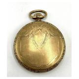Illinois Springfield 17-Jewel Gold-Filled Pocket Watch - 2 in Dia