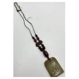 Teresa Goodall Stone Bead Necklace - 11 in L Pendant 2 in x 1.5 in