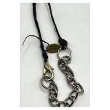 Teresa Goodall Stone Bead Necklace - 11 in L Pendant 2 in x 1.5 in
