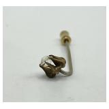 Vintage Hat Pin - Star-Setting Crystal, 2 in Long