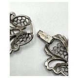 Sterling Silver Butterfly Link Bracelet - 7.5 Inches Long, 1 Inch By 1 Inch Links
