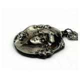 Boardman Colonial Pewter Pendant on 12in Chain