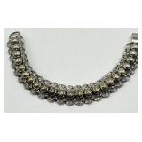 Sterling Silver Ball Bead Link Bracelet - 7" L x 0.65" W