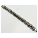Sterling Silver Ball Bead Link Bracelet - 7" L x 0.65" W