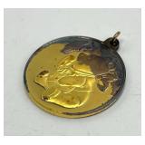 Franklin Mint Winnie the Pooh Pendant Coin - 1 Inch Diameter