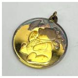 Franklin Mint Winnie the Pooh Pendant Coin - 1 Inch Diameter